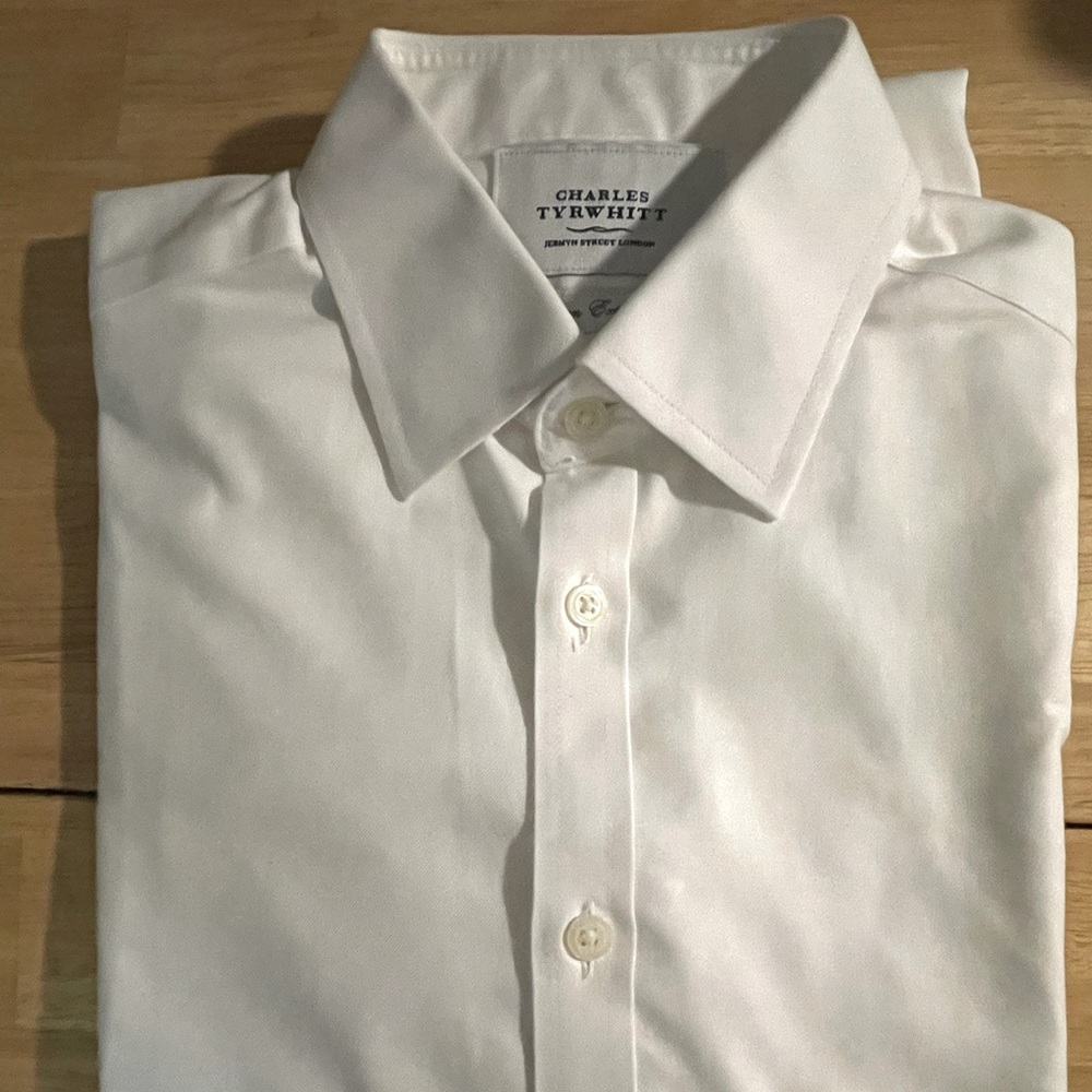 Solid White Charles Trywhitt Dress shirt